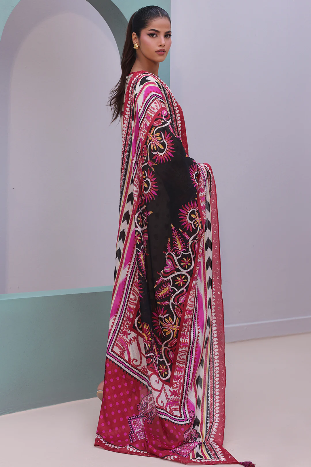 Embroidered Shirt Dupatta - 0022 - Image 6