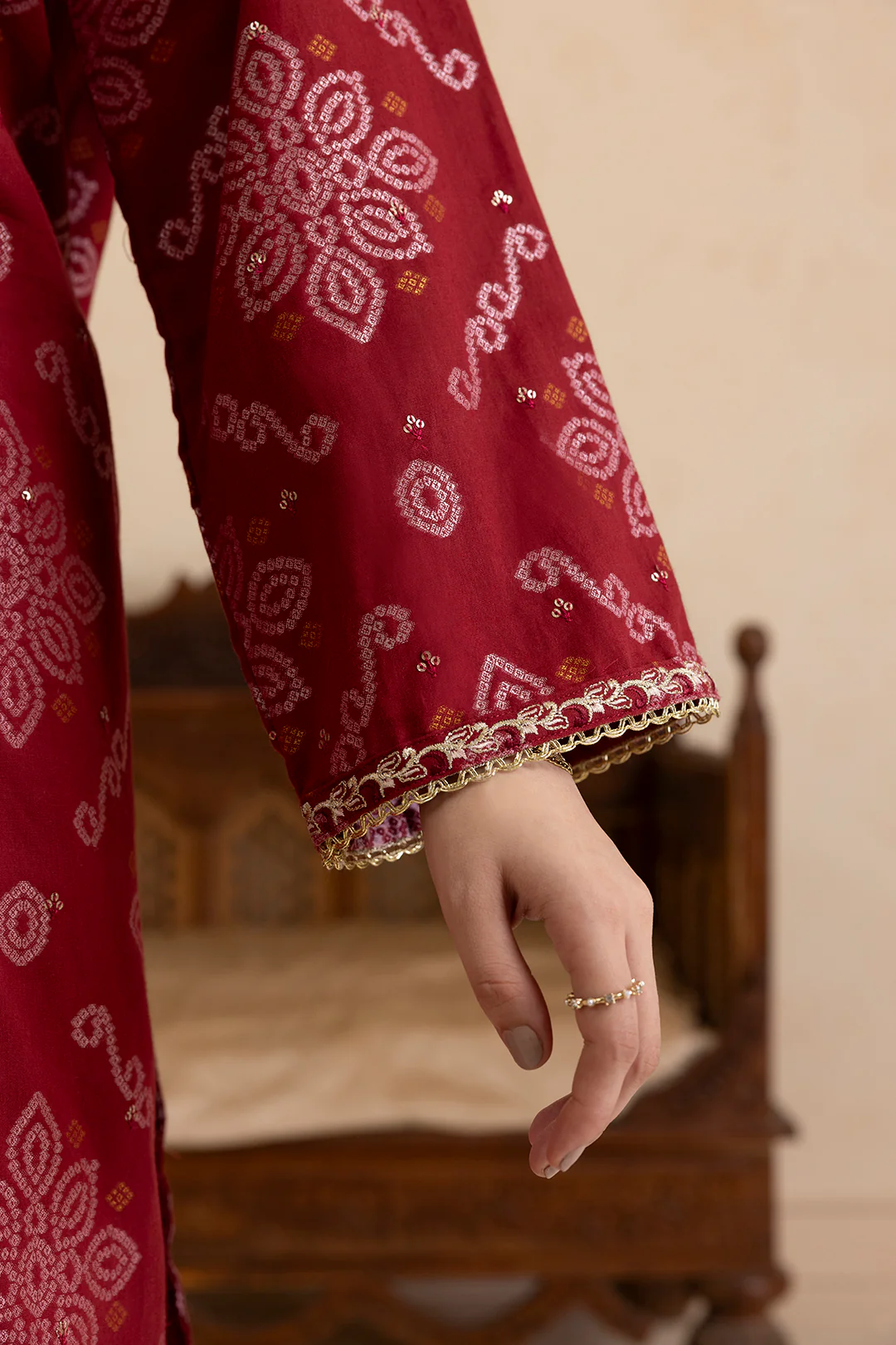 Embroidered Kurta Dupatta Trouser - 3357 - Image 7