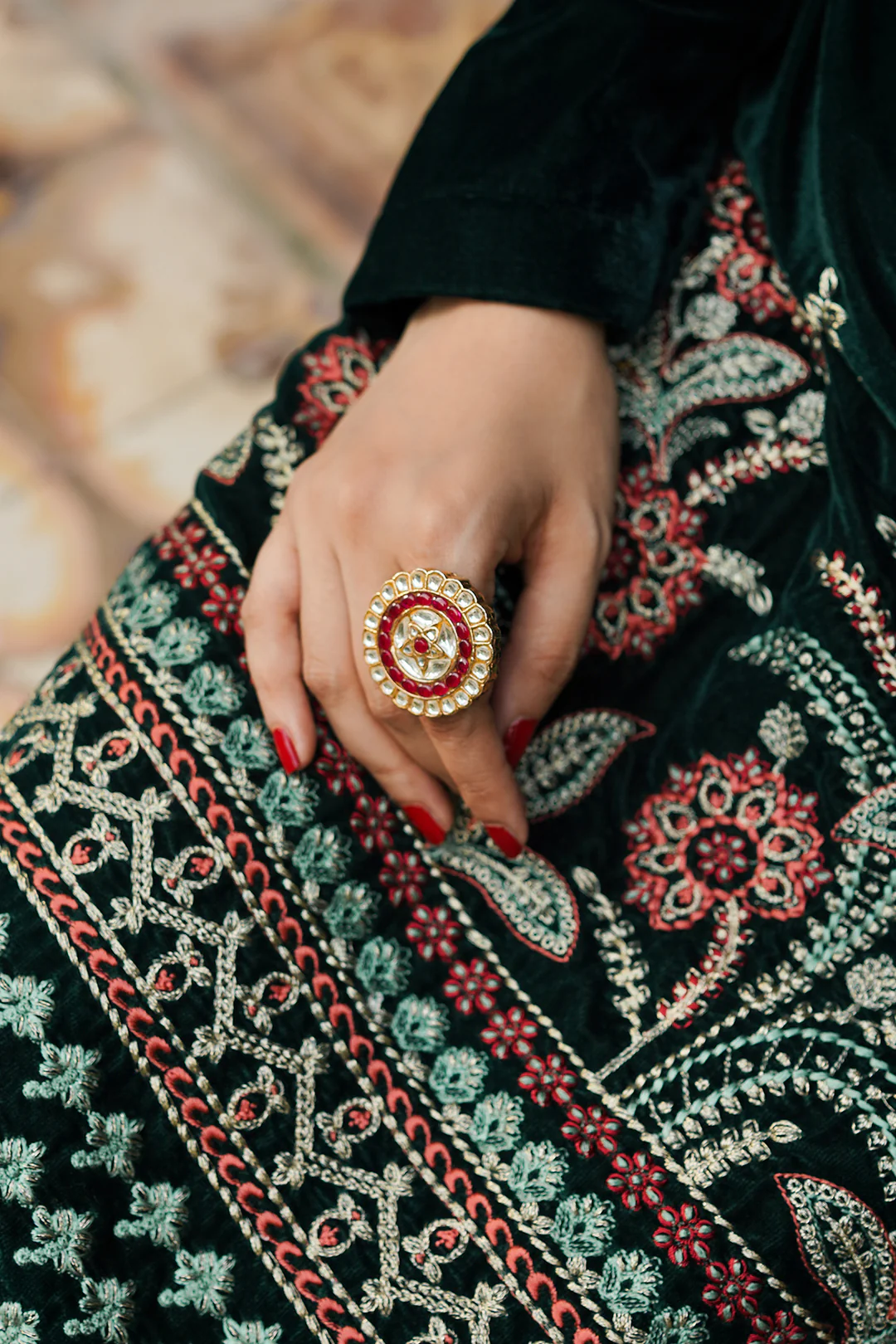 Embroidered Kurta Dupatta Trouser - 3283 - Image 4