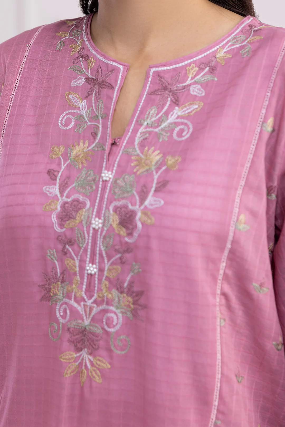 Embroidered Kurta Trouser - 2539 - Image 6