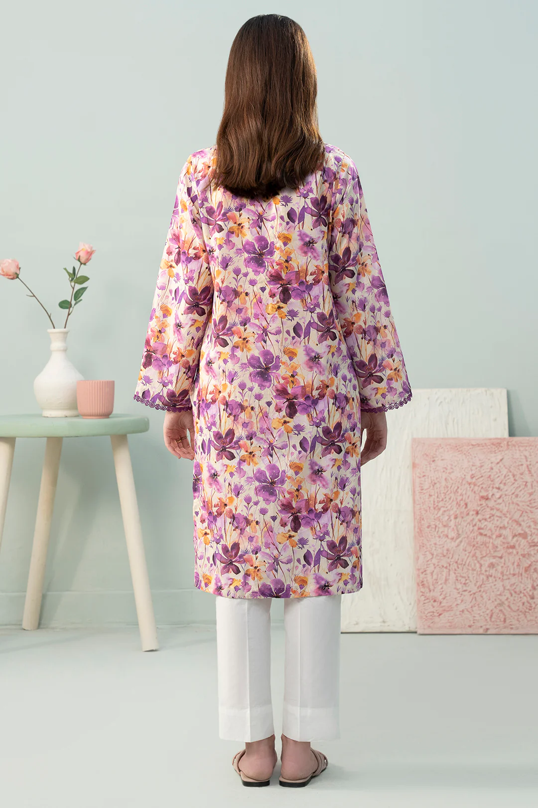 Embroidered Kurta - 1645 - Image 6