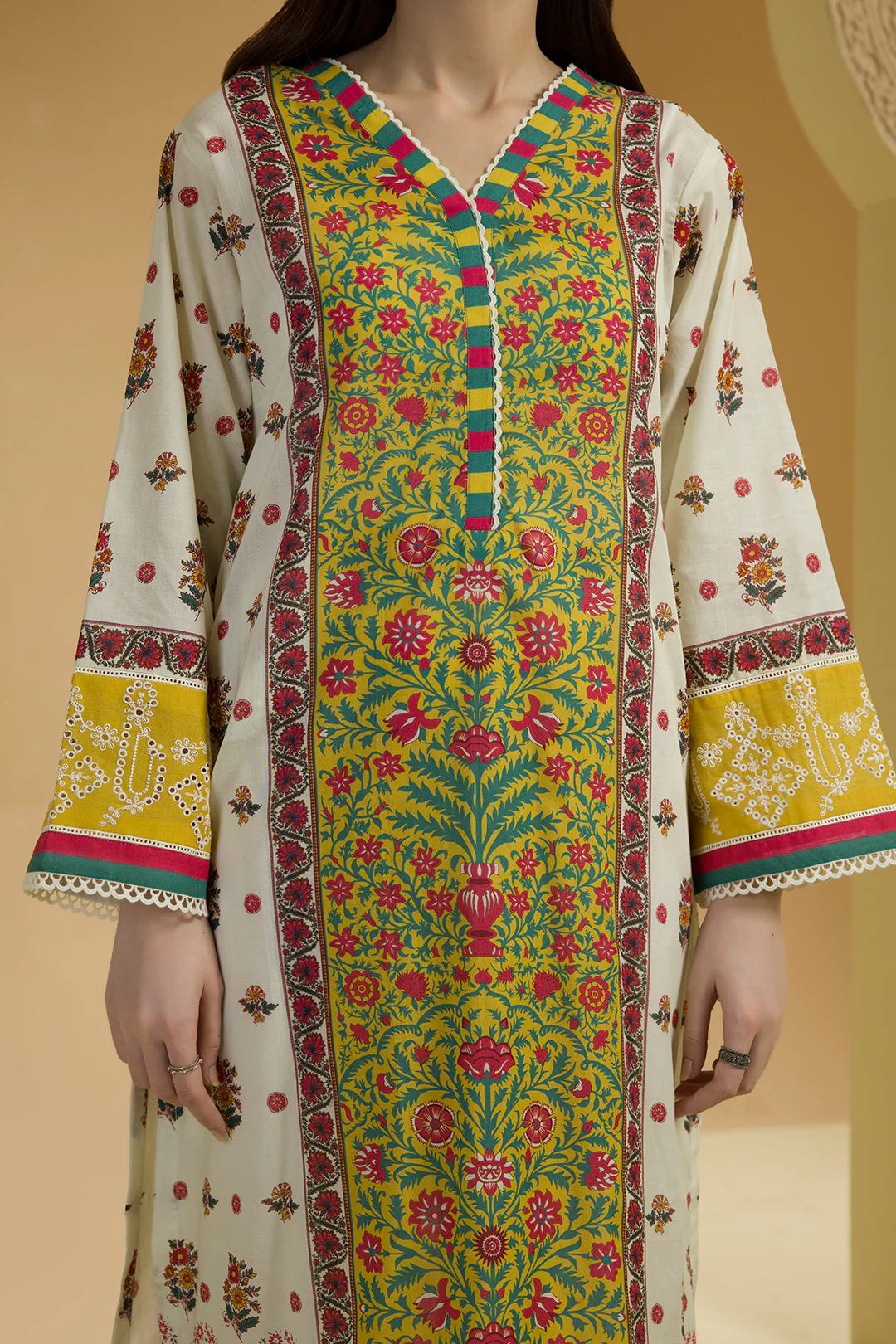 Embroidered Shirt Dupatta - 5702 - Image 4