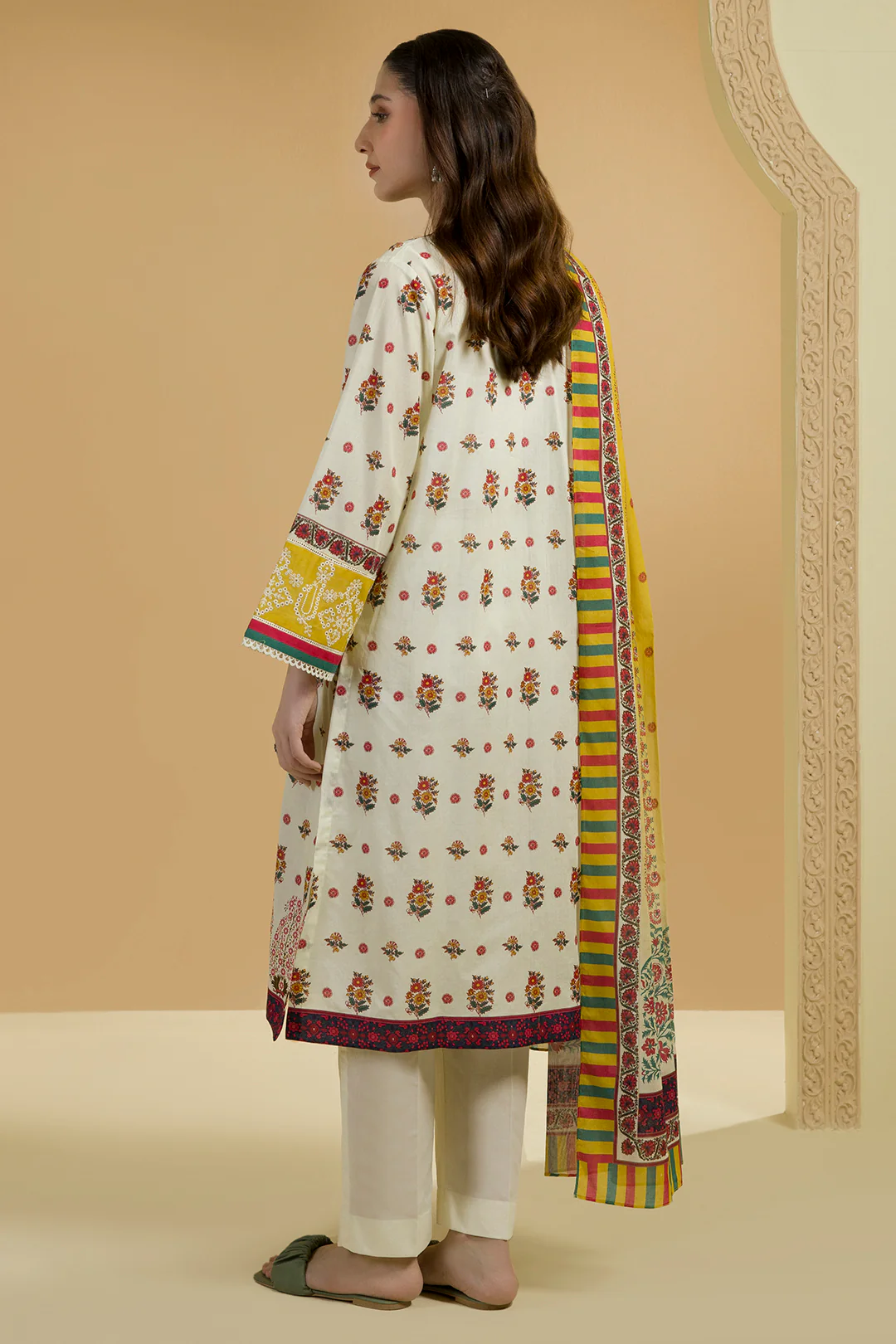 Embroidered Shirt Dupatta - 5702 - Image 6