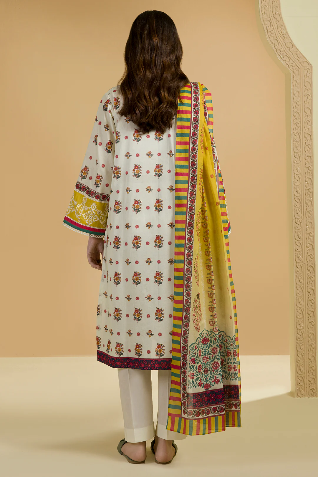 Embroidered Shirt Dupatta - 5702 - Image 7
