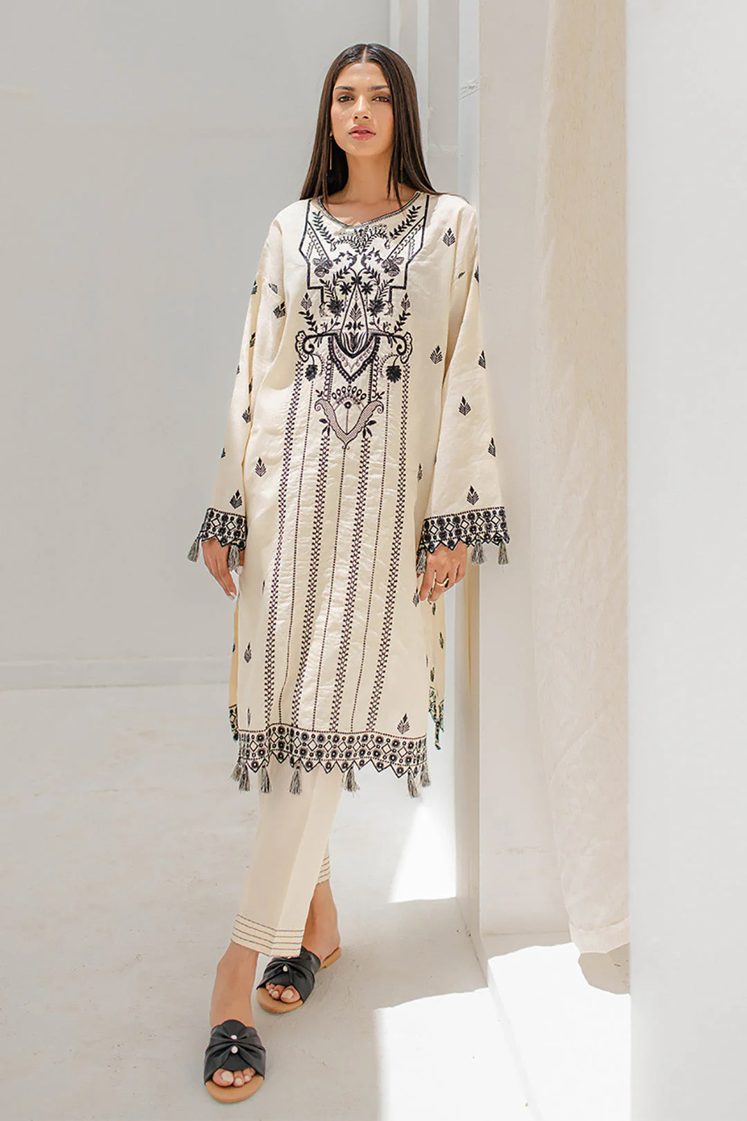 Embroidered Shirt Shalwar - 0657 - Image 3