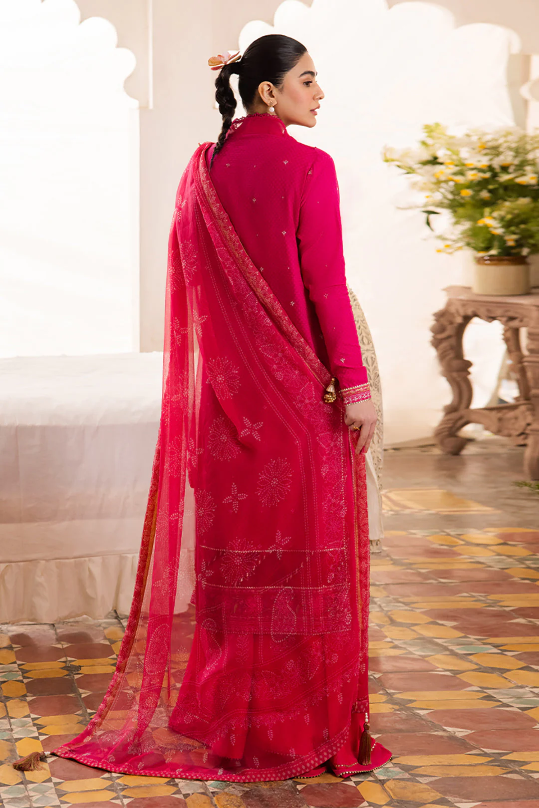 Embroidered Shirt Shalwar Dupatta - 1118 - Image 5