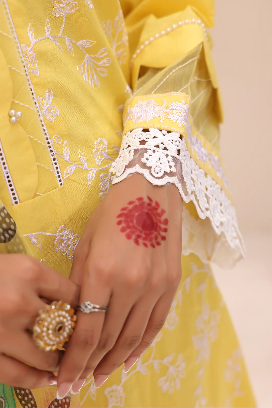 Embroidered Shirt Shalwar Dupatta - 1261 - Image 4