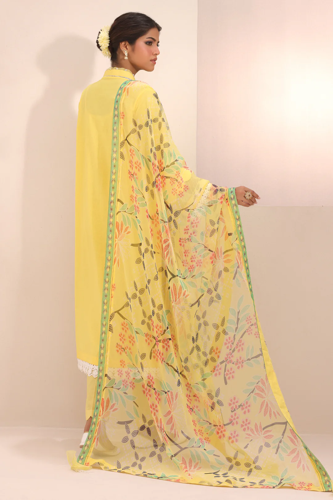 Embroidered Shirt Shalwar Dupatta - 1261 - Image 6
