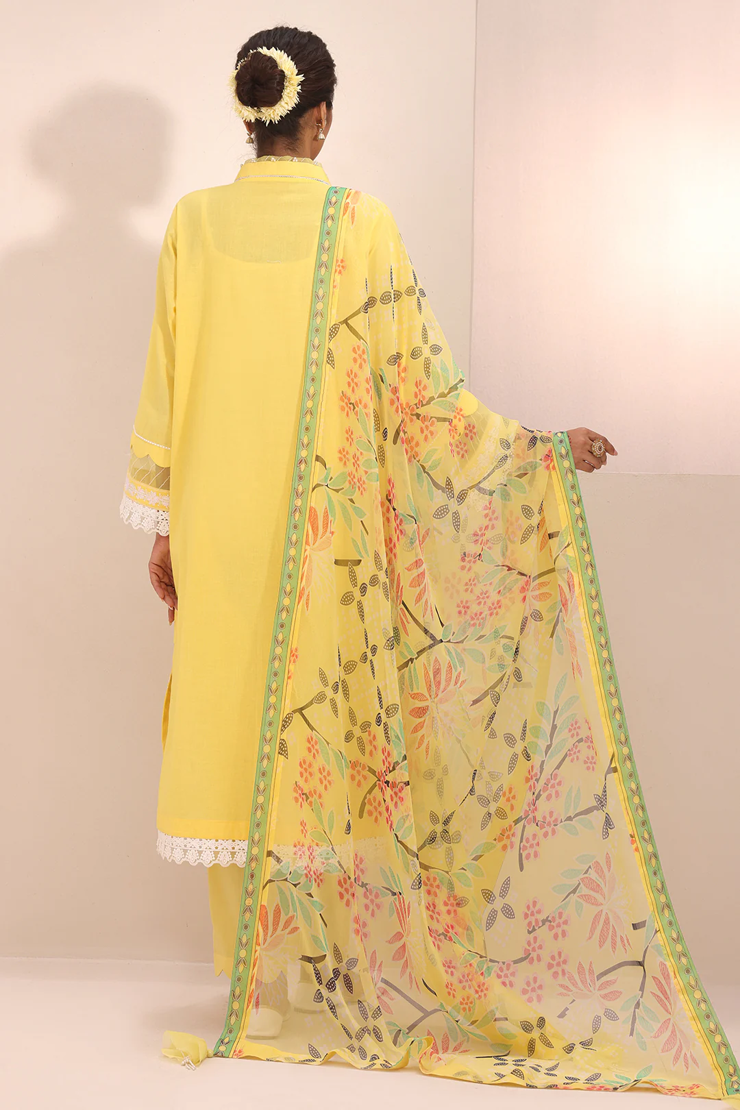 Embroidered Shirt Shalwar Dupatta - 1261 - Image 7