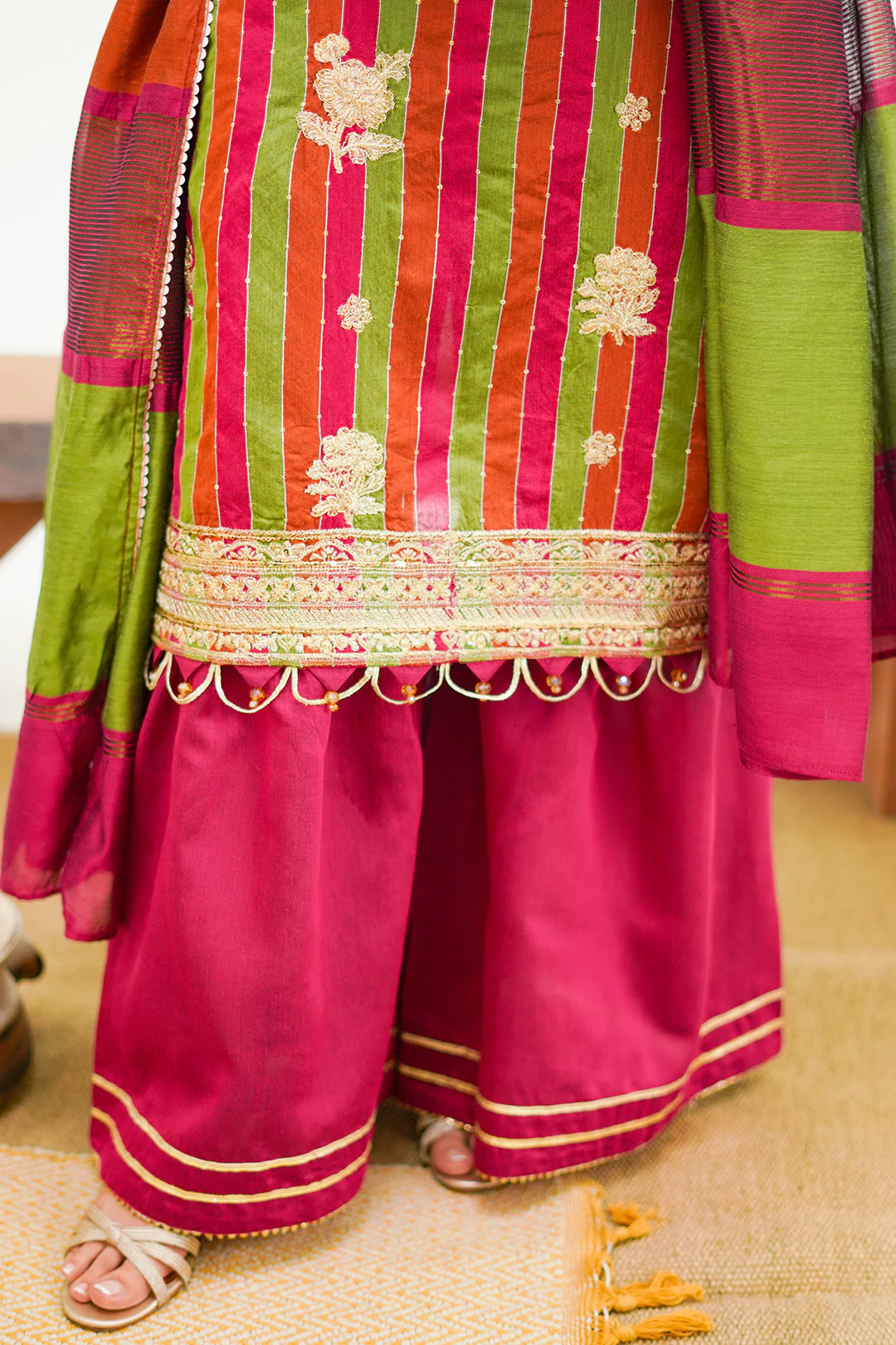 Embroidered Shirt Shalwar Dupatta - 1299 - Image 5