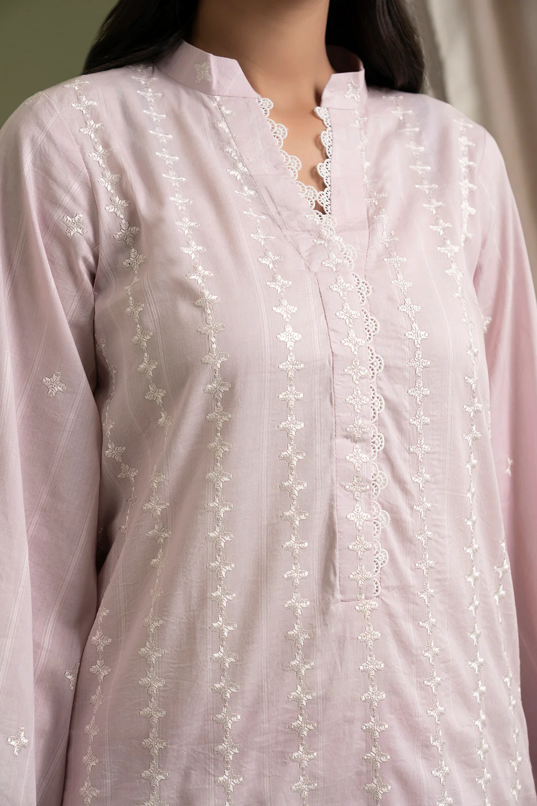 Embroidered Shirt Shalwar Dupatta - 0617 - Image 5