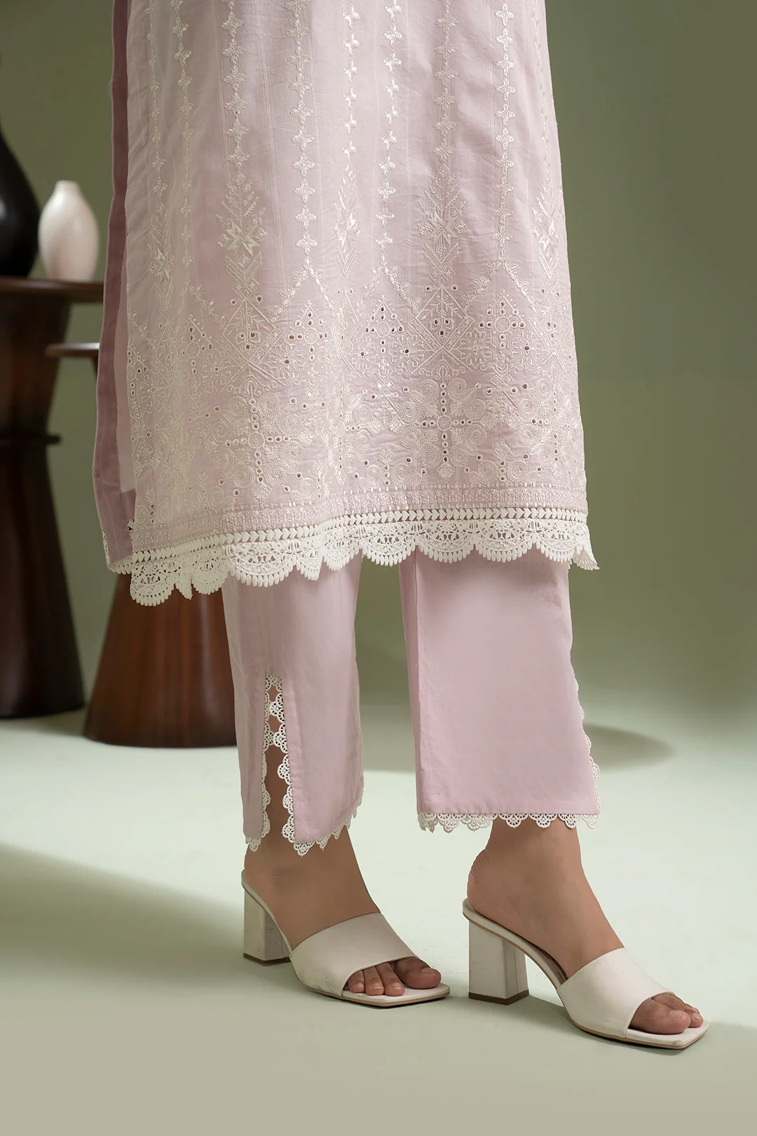 Embroidered Shirt Shalwar Dupatta - 0617 - Image 6