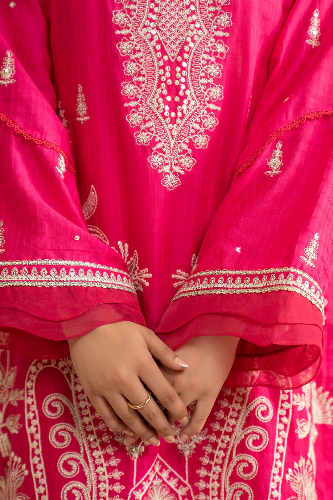 Embroidered Shirt Shalwar Dupatta - 0783 - Image 4