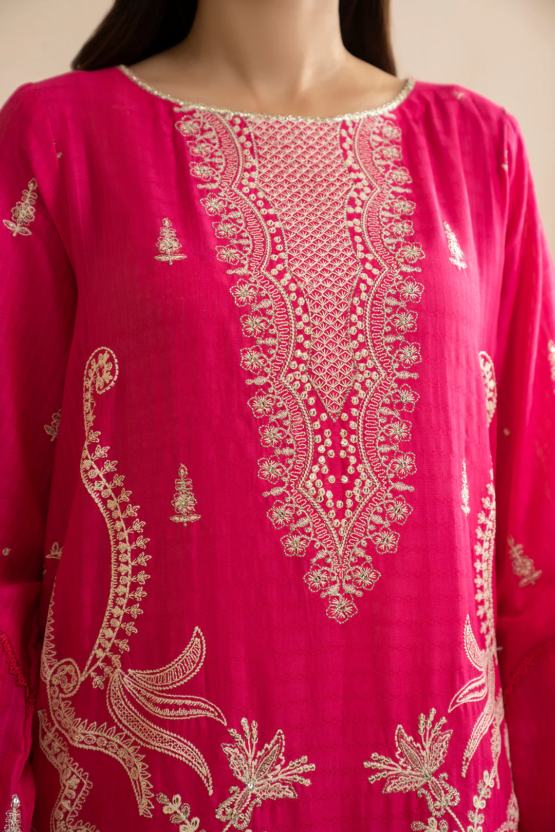 Embroidered Shirt Shalwar Dupatta - 0783 - Image 7