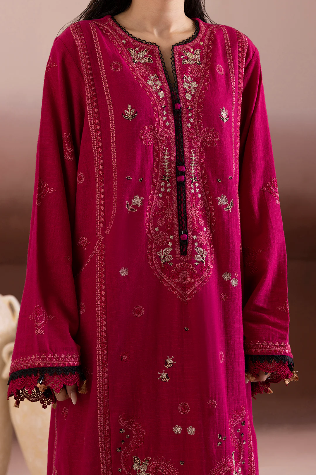 Embroidered Shirt Shalwar Dupatta - 0171 - Image 6