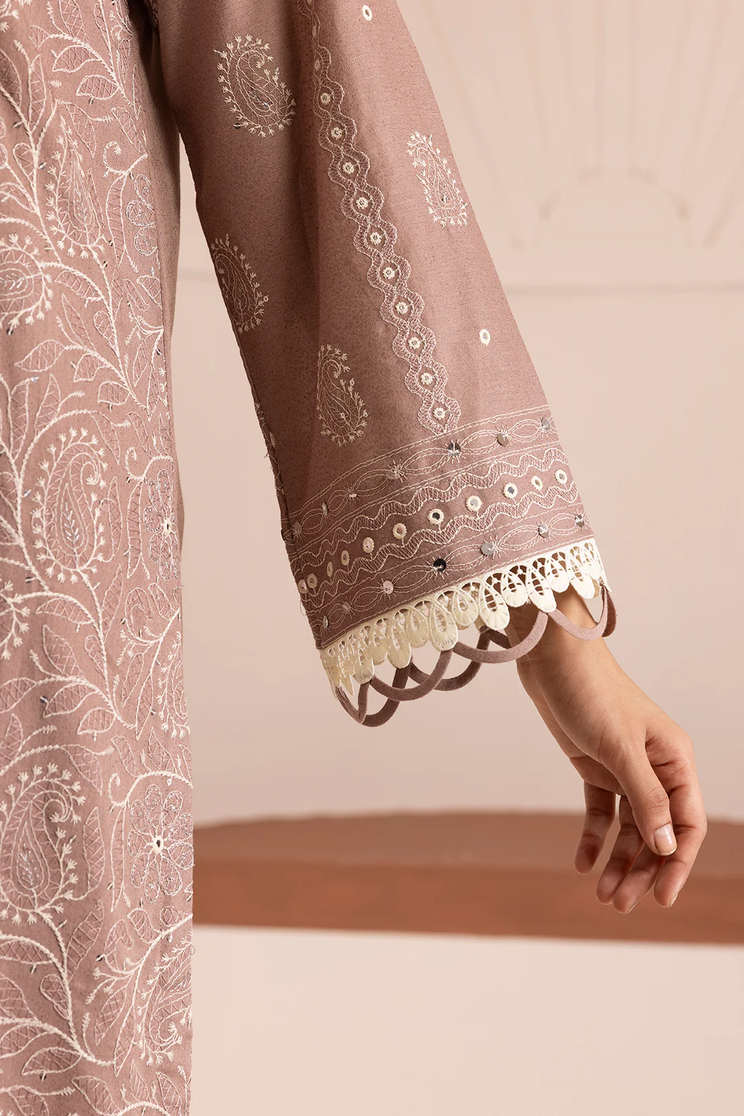 Embroidered Shirt Shalwar Dupatta - 0172 - Image 6