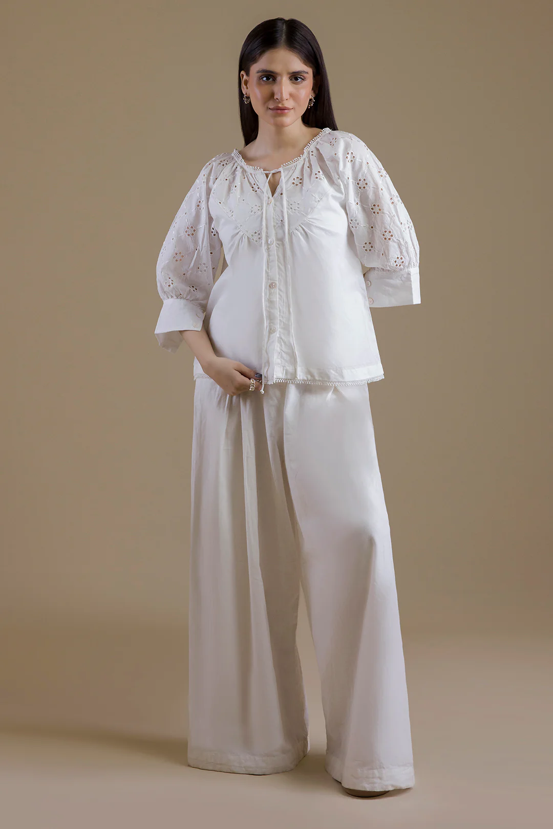 Eyelet Shell Top - 1377 - Image 4