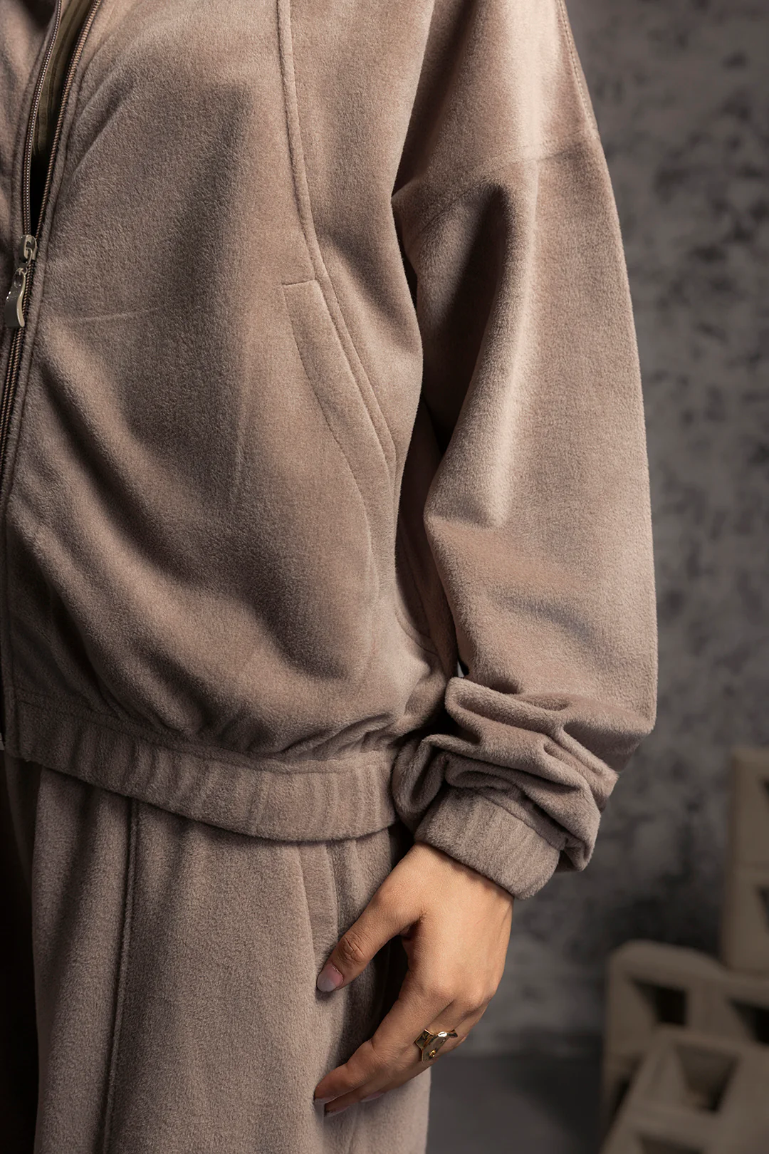 Velour Co-Ord Set Shirt - 5001 - Image 11