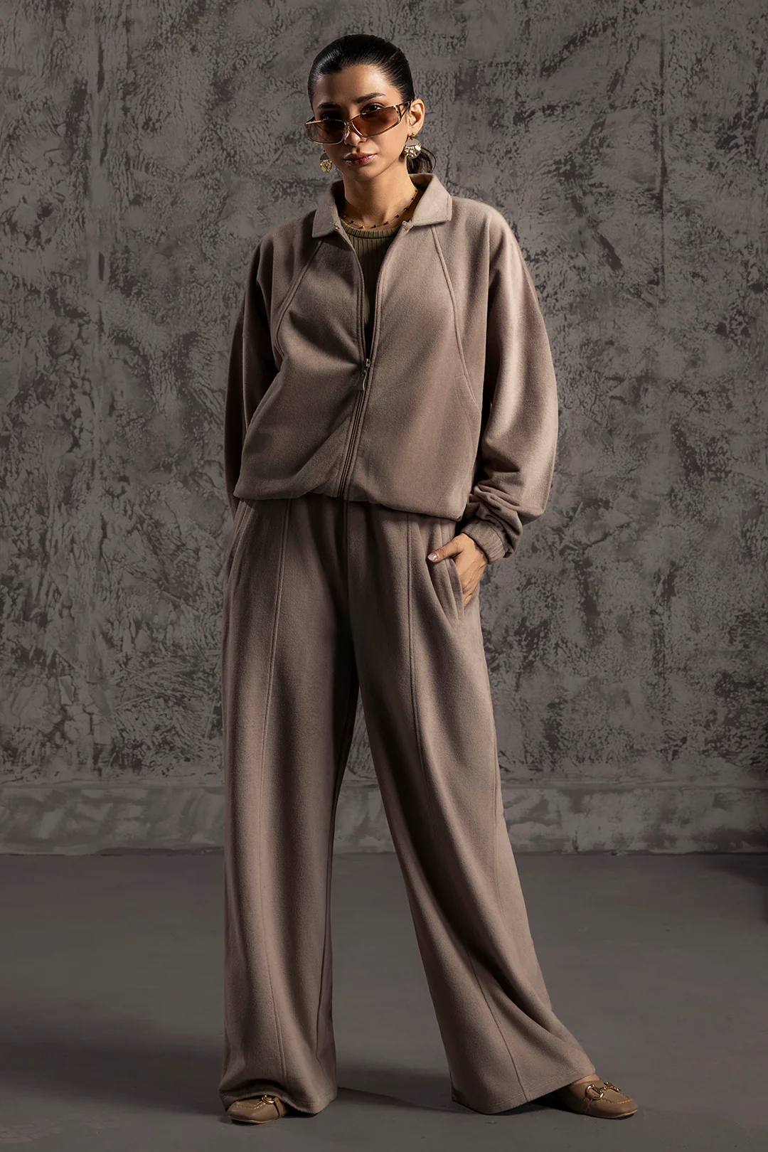 Velour Co-Ord Set Shirt - 5001 - Image 3