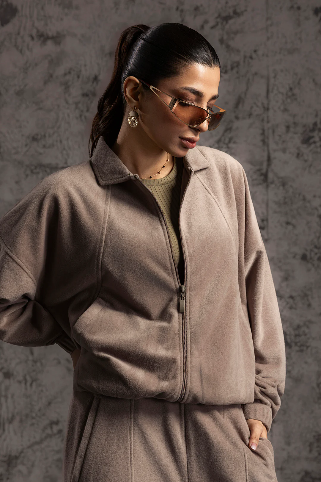 Velour Co-Ord Set Shirt - 5001 - Image 6