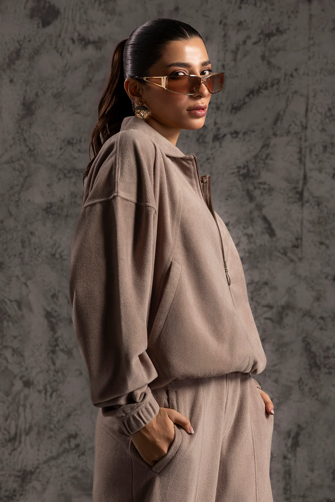 Velour Co-Ord Set Shirt - 5001 - Image 8