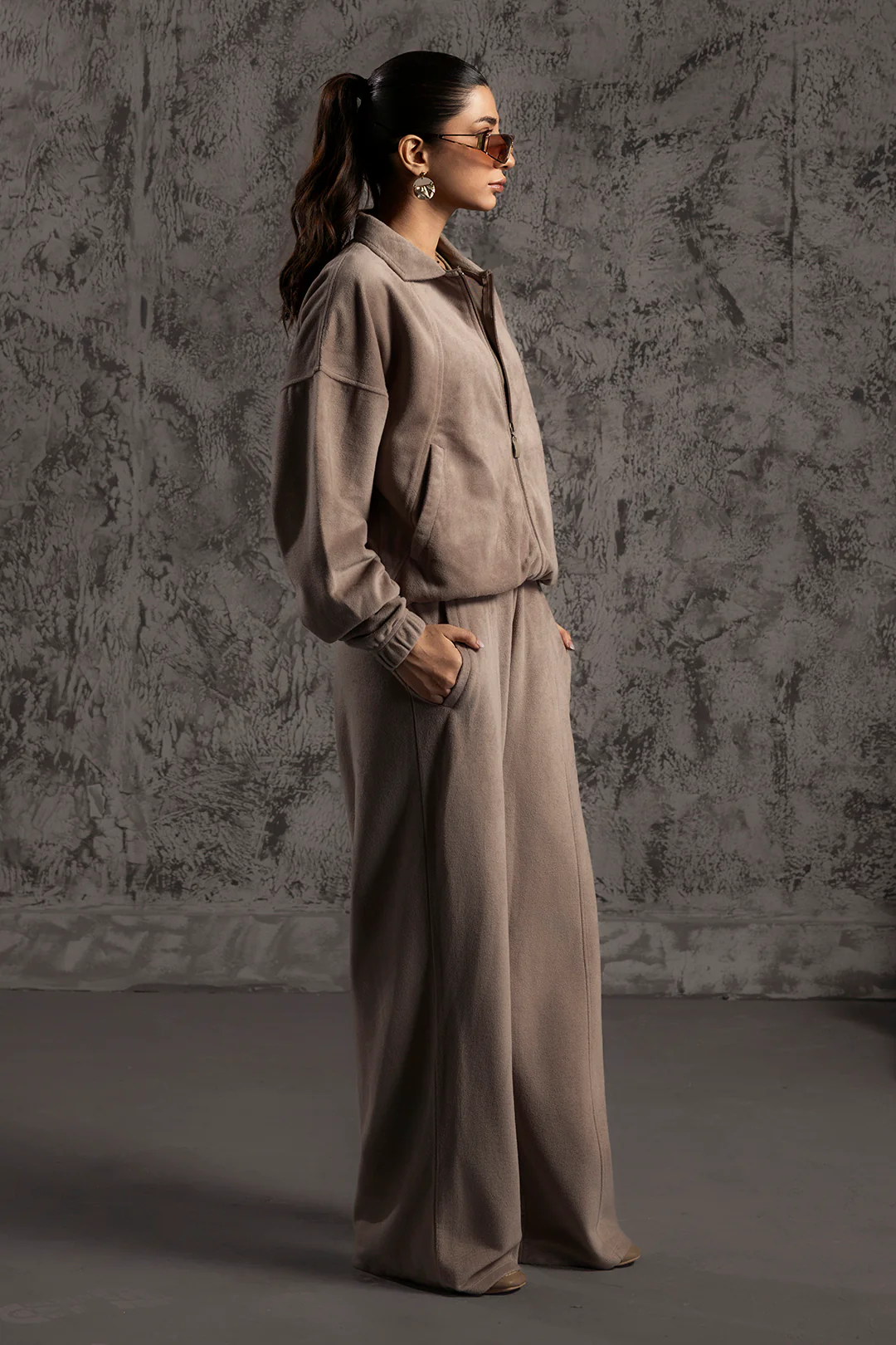 Velour Co-Ord Set Shirt - 5001 - Image 9