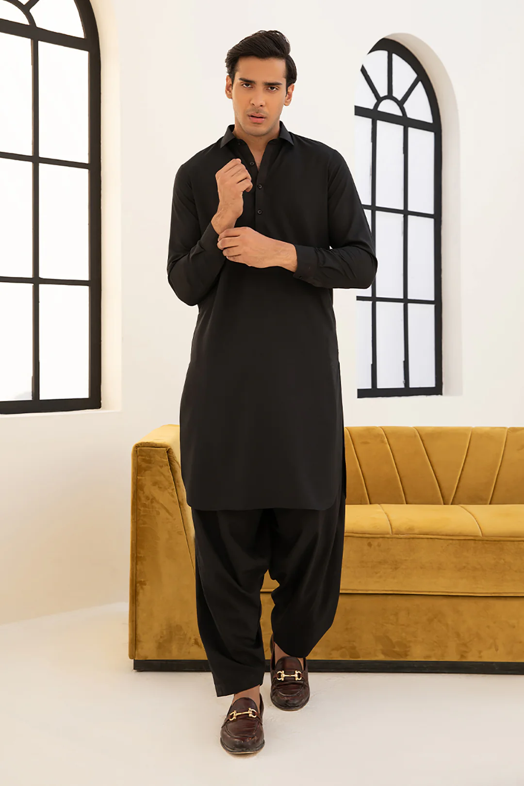 Wash & Wear Shalwar Kameez E001 - Image 22