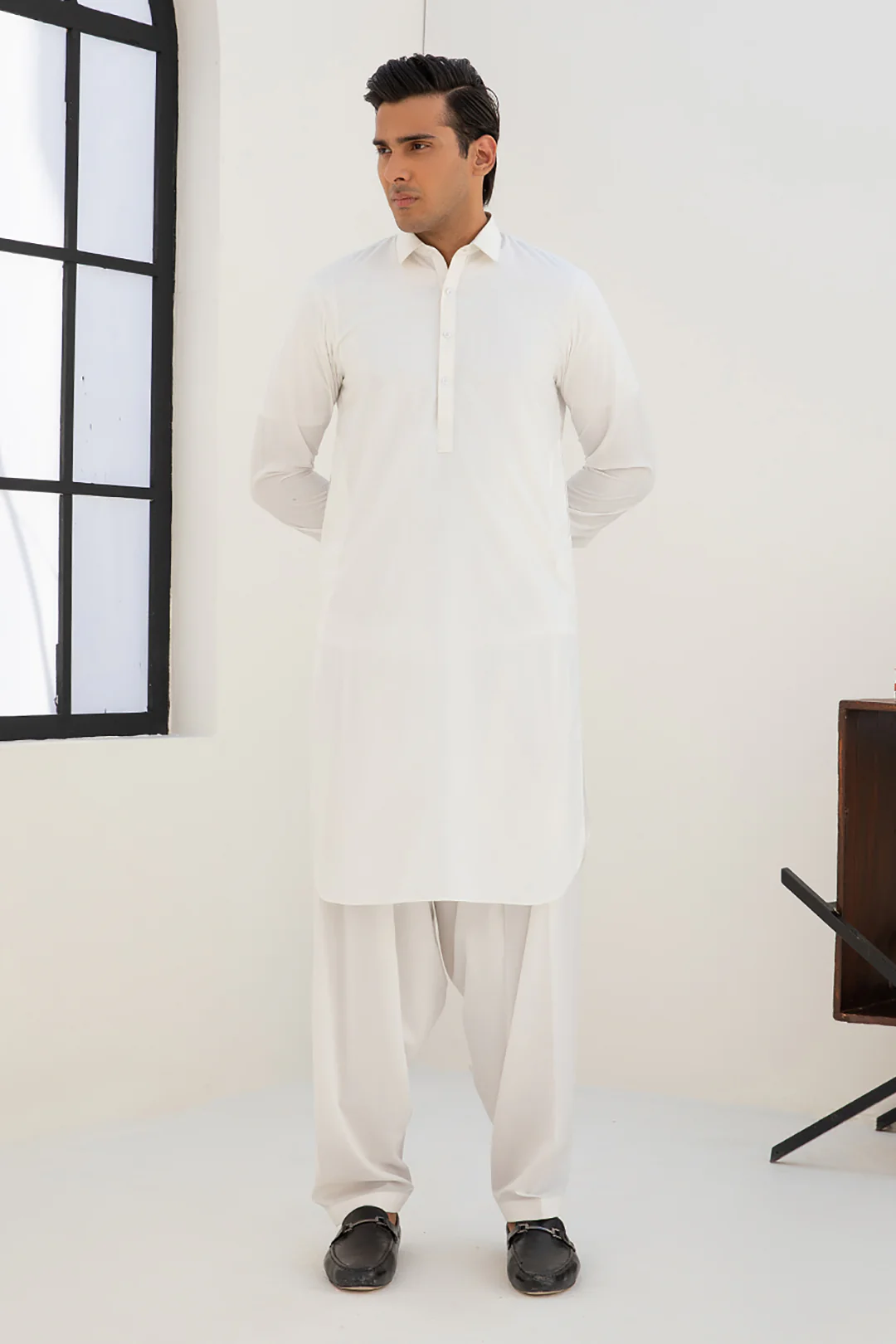 Wash & Wear Shalwar Kameez E001 - Image 32