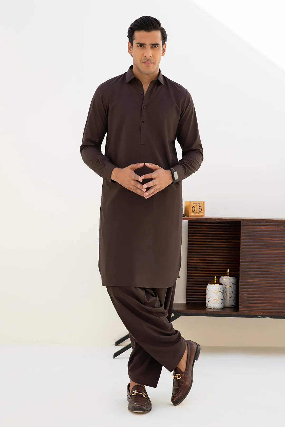 Wash & Wear Shalwar Kameez E001 - Image 39