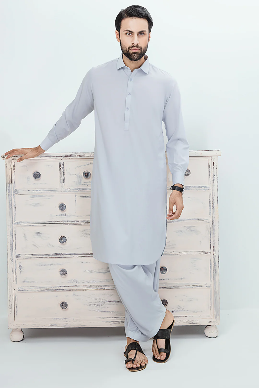 Wash & Wear Shalwar Kameez E002 - Image 3