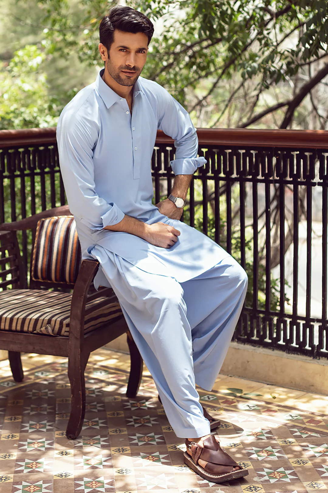Wash & Wear Shalwar Kameez E002 - Image 8